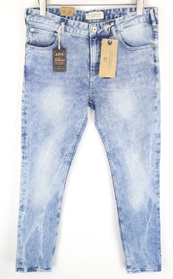 Scotch & Soda Skim Herren Jeans W34/L34 Blau Baumwolle Stretch Enganliegend Wash