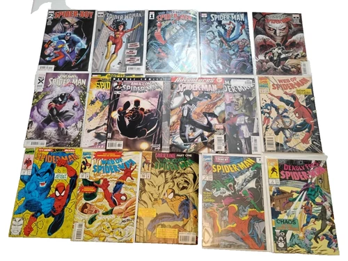 Lot of 17 Spider-man Comics Spider Woman Marvel Vintage Modern Good Fine