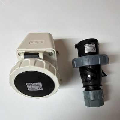 WEIPU CEE Norm 32A 480-500V IP65/IP67 Plug & Socket Set TYPR68197 TYPR3737