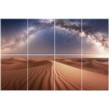 Decorative Acoustic Panels 8 Pack, 48"x32" - Desert Stars Print 48 X 32 Inches