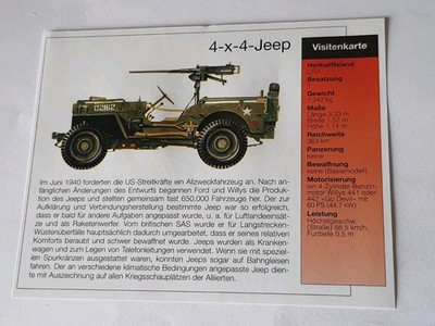 4 X 4 Jeep & Morris C8 - Ausschnitt/ Beschreibung (1)