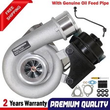 Upgrade Billet Turbo Charger&Oil Feed Pipe For Hyundai Santa Fe D4EB 2.2L