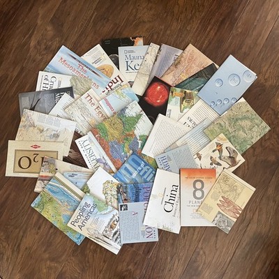 LOT OF 39 NATIONAL GEOGRAPHIC MAPS Inserts - No Duplicates