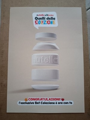 Nutella 2026 Edition Component Stackable Breakfast Set New Kinder Ferrero