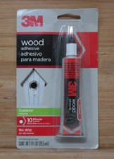 3M Wood Adhesive Glue Outdoor 10 Min Work Time No Drip 1 FL OZ 29.5mL NEW