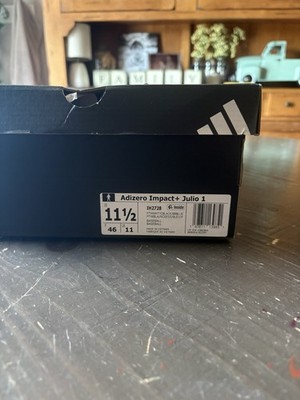 adidas Adizero Impact+ Julio 1 Men's Baseball Cleats US 11.5 White/Black