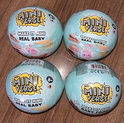 4x MGA Mini Vers Make It Mini Real Baby Kapseln Kugeln Brandneu UVP 40£