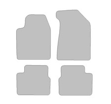 Fußmatten passend für Fiat Bravo II Typ 198 (Baujahr 2006 - 2016), Deluxe grau