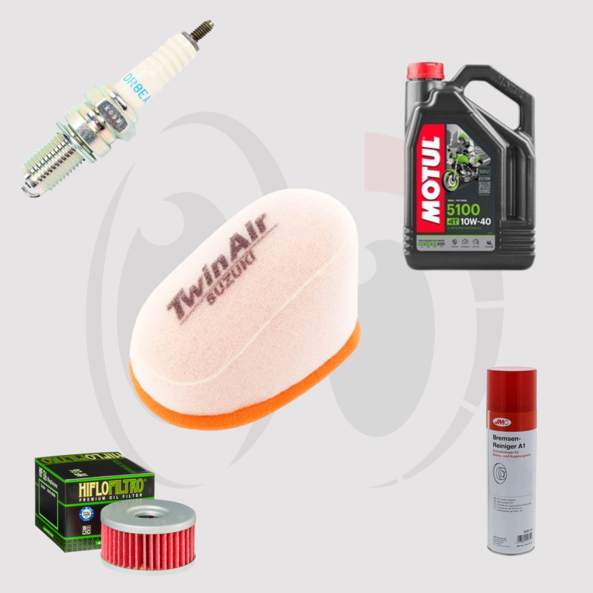 Kit vidange Suzuki DR 250 S 1982-1987 avec huile Motul 5100 10w40 et filtre