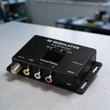 Multi Format RF Modulator Easy Setup for Sharing A/V Sources for across Rooms