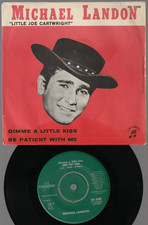 ♫7" 1962 Michael Landon GIMME A LITTLE KISS Columbia SWEDEN 2209 Picture Cover ♫