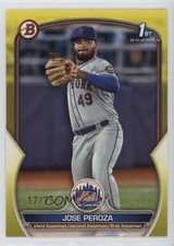 2023 Bowman Prospects Yellow 17/75 Jose Peroza #BP-149 18nn