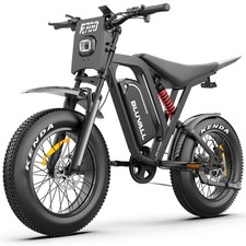 New 35 MPH Electric Bikes for Adults Bluvall 1500W 7 Speed 52V 25A 20" Fat Tires
