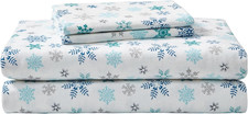 - Flannel Collection - Cotton Bedding Sheet Set, Pre-Shrunk Brushed for Extra