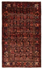 Traditional Vintage Hand-Knotted Oriental Carpet 4'3" x 7'0" Wool Area Rug