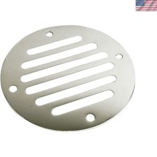 Elegant Stainless Steel Drain Cover with Adjustable 2.5" Vent, Classic Finish