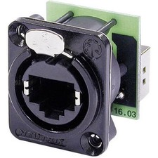 Neutrik NE8FDP-B RJ45 EtherCon D Series Data Connector NE8FDPB Straight Outlet