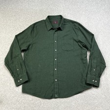 UNTUCKit Flannel Button Up Shirt Mens XL Dark Green Heavy Sherwood 35722