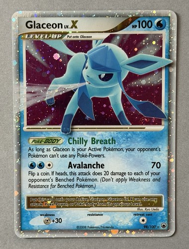 Pokemon TCG Glaceon LV.X 98/100 Majestic Dawn 2008
