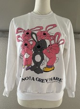 Vintage Easter Sweatshirt Mens Extra Large Bunny Jumper Sweater 90s Vintage