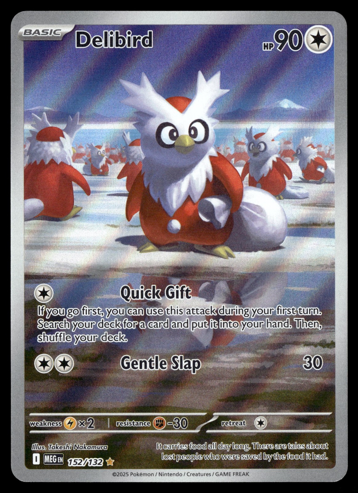 Delibird - Illustration Rare ME01: Mega Evolution 152/132 LP