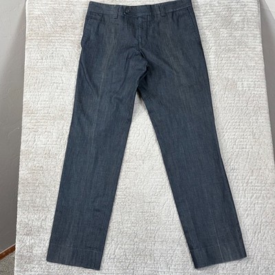 Cold Method Amsterdam Mens Indigo Cotton Straight Leg Trousers Pants Size 50/40