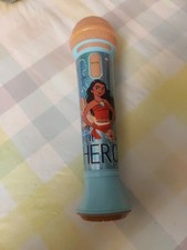 Disney Moana Sing Along Microphone Toy Lights Up Works Orange Blue Singing