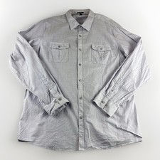 Marc Anthony Slim Fit Shirt Mens XXL Purple Long Sleeve Button Up Preppy Luxury