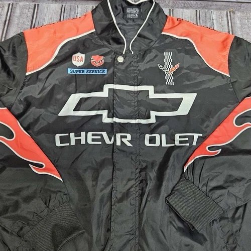 UNDERCOVER Giacca a vento Chemistry uomo Chevrolet Camaro grande nera leggera