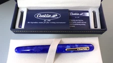 Conklin ALL AMERICAN Fountain Pen w/ Iridium Germany Nib in Box LAPIS BLUE