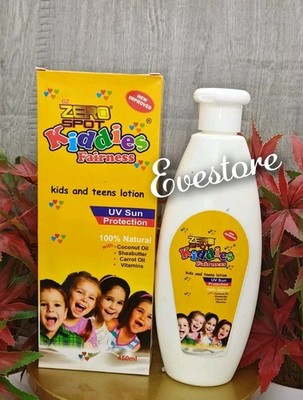X 1 Zero spot kiddies fairness body lotion UV protection 450mlx 1   Natural