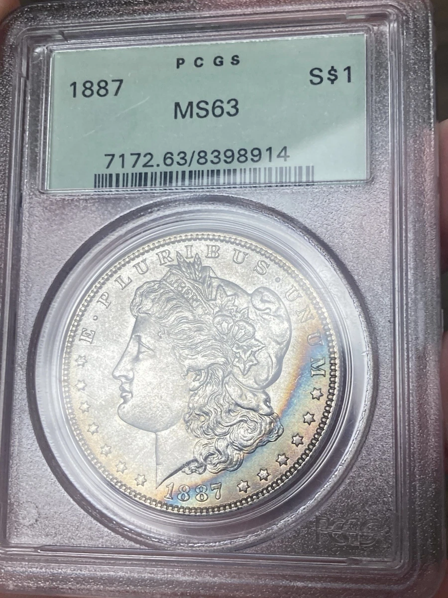 MS 63 Graded 1887 Year Morgan US Dollars (1878-1921) for sale | eBay
