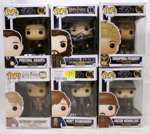 Funko Pop! Harry Potter/Fantastic Beasts Lot of 6 Sirius Seraphina Jacob Newt