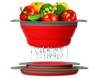 Ultimate Kitchen Strainers Set of 2 - Collapsible Silicone Colanders For Easy.
