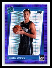💥 Jalen Suggs 2021-22 Optic Purple Pulsar Holo Prizm Rated Rookie RC # 179
