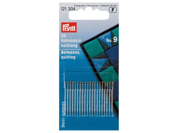 Prym 121304 NäHnadeln Halblang Silberfarbig - Ø 0,6Mm X 28Mm No. 9 - 20 StüCk-image