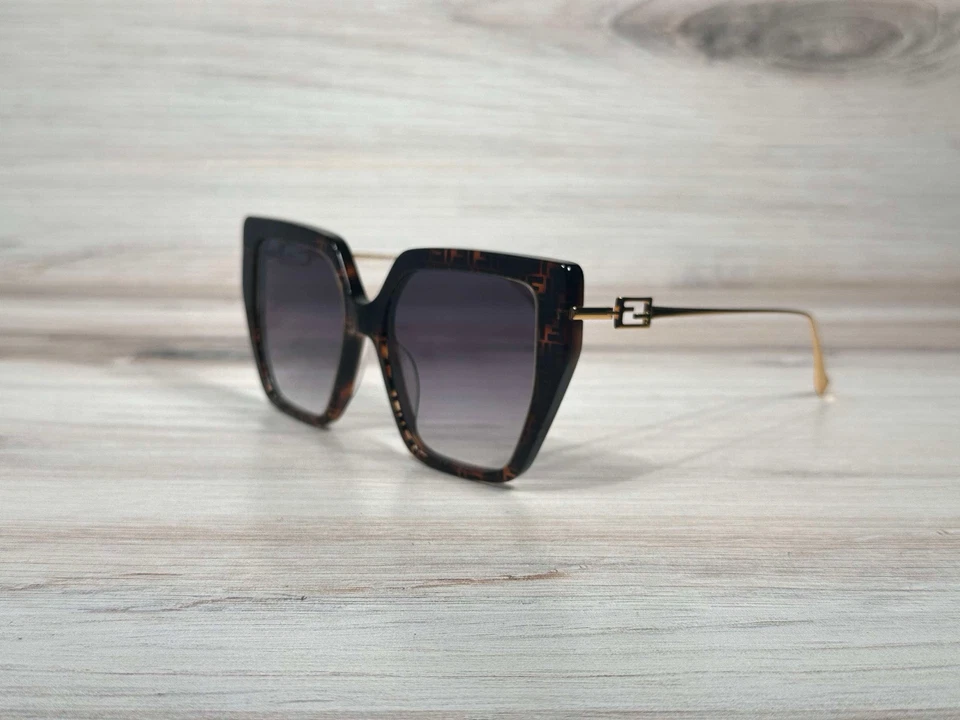 Gafas de sol Fendi Baguette Square Havana con lentes marrones 40012U - ¡Envío ahora! Foto 3 de 4