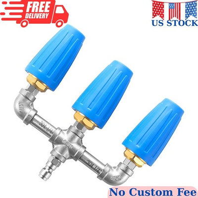 #ad #ad Triple Turbo Nozzle Pressure Washer 360° Rotating Turbo Nozzle with 1 4quot; Quick $55.99