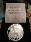 Pink Pussy Panther Proof by Silver Shield W/Coa + Box 169 of 575
