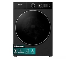 Image of HISENSE WF5I9043BBFS 9 kg 1400 Spin Washing Machine - Black - REFURB-B