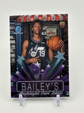 Ace Bailey RC: 2025-26 Bowman Basketball -Hobby Stars -Jazz #HS-9