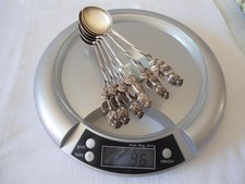 6 antike Kaffeel&ouml;ffel ,, Hildesheimer Rose ,, 800  Silber  gest. 96 Gramm