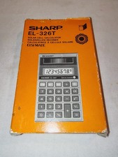 Sharp EL-326T Solar Cell Calculator- New