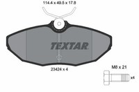 Textar Textar BremsbelÄGe Hinterachse Jaguar S-TYPE + Jaguar XJ + Lincoln LS BRE