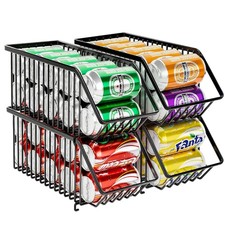 Soda Can Organizer of 4 Pack,Stackable Can Organizer For Pantry, Soda Storage...