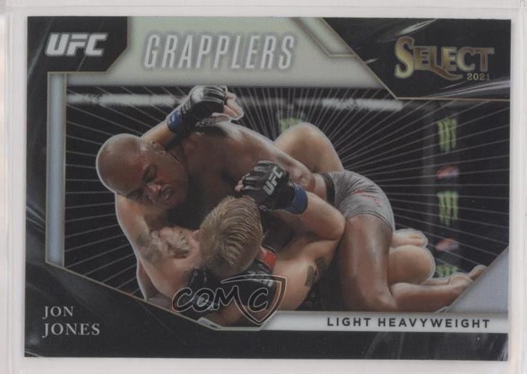 2021 Panini Select UFC Select Grapplers Silver Prizm Jon Jones #13