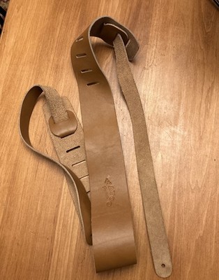 Wayco Guitar Strap - Genuine Leather, Whiskey Color Adjustable - New