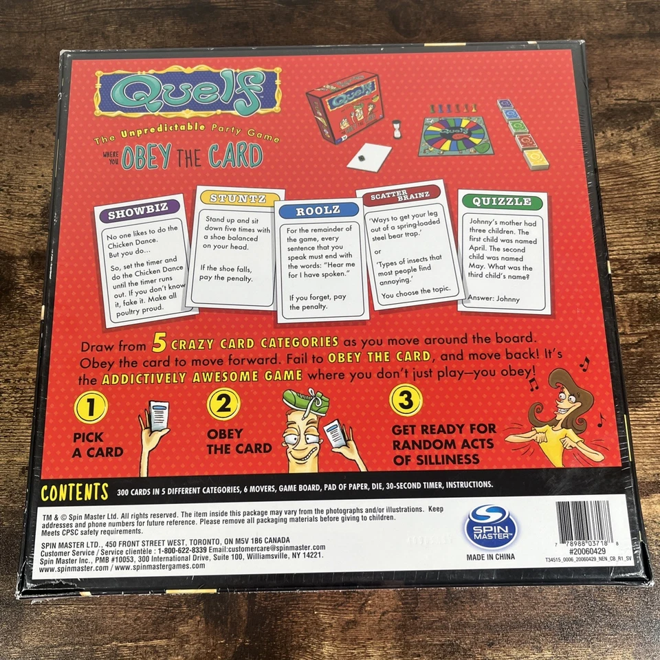 Quelf Board Game "The Unpredictable Party Game Where You Obey The Card" ~ Sealed - Image 2 of 4