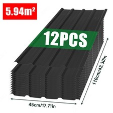 12/24/36/48x Metal Roof Sheets Galvanized Panels Corrugated Roofing Garage Shed.