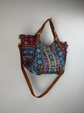 Desigual Rotterdam Mystic Borsa a Mano Jeans Multicolore Floreale Donna